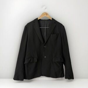 Versace Collection Men’s Blazer Black Textured Fabric Size 48 IT (38 US) Luxury